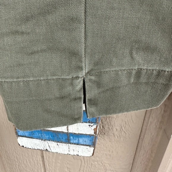 POLO Ralph Lauren Ladies All Cotton Olive Flat Front Chinos - Size 6 - Picture 9 of 12